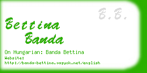 bettina banda business card